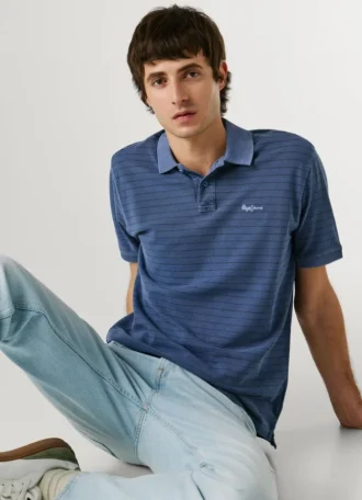 Gestreiftes Piqué-Poloshirt
