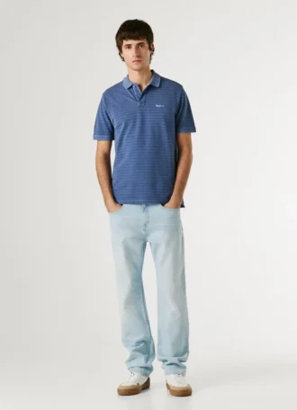 Gestreiftes Piqué-Poloshirt