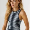 Gestreiftes Rippshirt