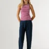 Gestreiftes Rippshirt