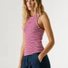 Gestreiftes Rippshirt