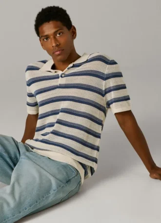 Gestreiftes Strick-Polo