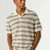 Gestreiftes Strick-Polo Gestreiftes Strick-Polo