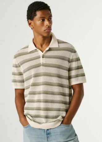 Gestreiftes Strick-Polo