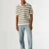 Gestreiftes Strick-Polo Gestreiftes Strick-Polo