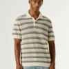 Gestreiftes Strick-Polo Gestreiftes Strick-Polo