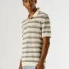 Gestreiftes Strick-Polo Gestreiftes Strick-Polo
