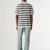 Gestreiftes Strick-Polo Gestreiftes Strick-Polo