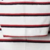 Gestreiftes T-Shirt mit Rippstrick