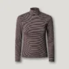 Gestreiftes T-Shirt mit Rippstrick