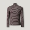 Gestreiftes T-Shirt mit Rippstrick