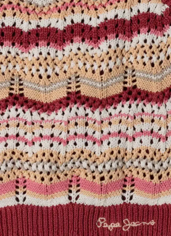 Gestricktes Oberteil mit Streifen Gestricktes Oberteil mit Streifen