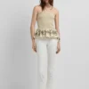 Halter-Top aus Leinen