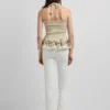 Halter-Top aus Leinen
