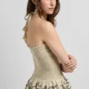 Halter-Top aus Leinen