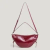 Handtasche in Halbmondform in Lederoptik