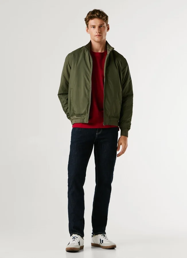 Harrington-Jacke mit hohem Kragen Harrington-Jacke mit hohem Kragen