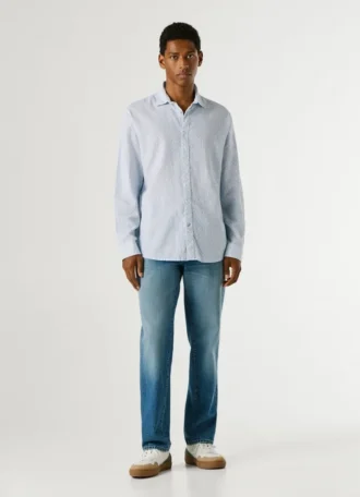 Hemd mit geometrischem Print in Regular Fit