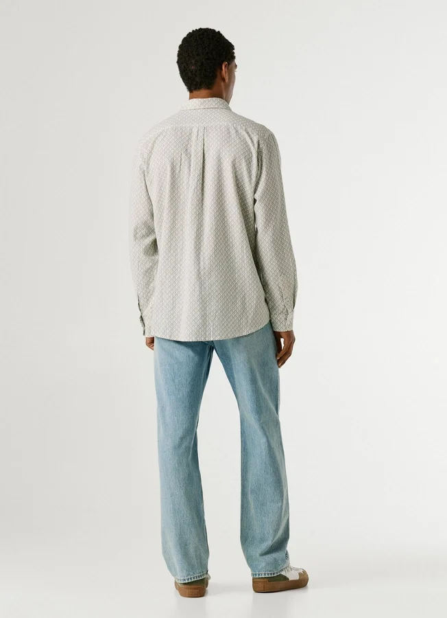 Hemd mit geometrischem Print in Regular Fit Hemd mit geometrischem Print in Regular Fit