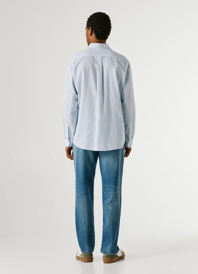 Hemd mit geometrischem Print in Regular Fit Hemd mit geometrischem Print in Regular Fit