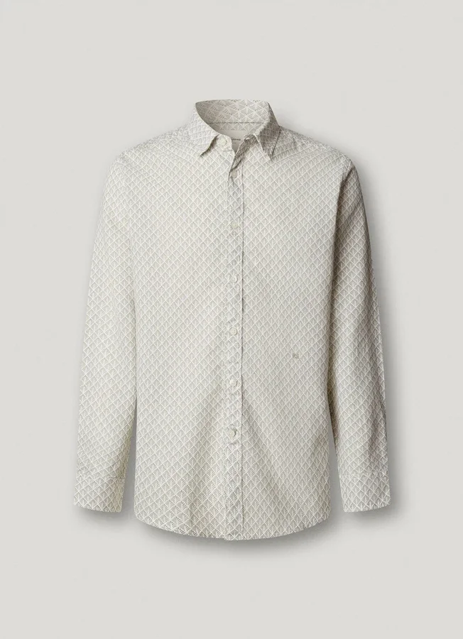 Hemd mit geometrischem Print in Regular Fit Hemd mit geometrischem Print in Regular Fit