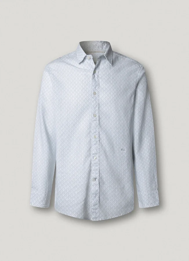 Hemd mit geometrischem Print in Regular Fit Hemd mit geometrischem Print in Regular Fit