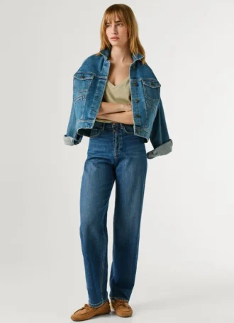High-Rise-Jeans in lockerer Passform – Addison