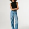 High-Rise-Jeans in lockerer Passform – Addison