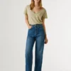 High-Rise-Jeans in lockerer Passform – Addison