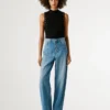 High-Rise-Jeans in lockerer Passform – Addison