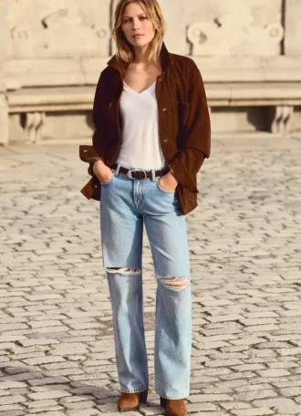 High-Rise-Jeans mit geradem Schnitt – Lexa