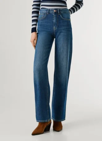 High-Rise-Jeans mit geradem Schnitt – Lexa