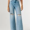 High-Rise-Jeans mit geradem Schnitt – Lexa