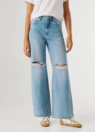 High-Rise-Jeans mit geradem Schnitt – Lexa