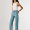 High-Rise-Jeans mit geradem Schnitt – Lexa