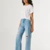 High-Rise-Jeans mit geradem Schnitt – Lexa