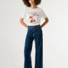 High-Rise-Jeans mit geradem Schnitt – Lexa