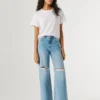 High-Rise-Jeans mit geradem Schnitt – Lexa