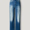 High-Rise-Jeans mit geradem Schnitt – Lexa