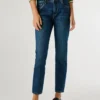 High-Rise-Jeans mit schmal zulaufender Passform – Violett High-Rise-Jeans mit schmal zulaufender Passform – Violett