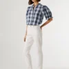 High-Rise-Jeans mit schmal zulaufender Passform – Violett High-Rise-Jeans mit schmal zulaufender Passform – Violett