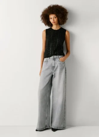 High-Rise-Jeans mit weitem Schnitt – Jaimy
