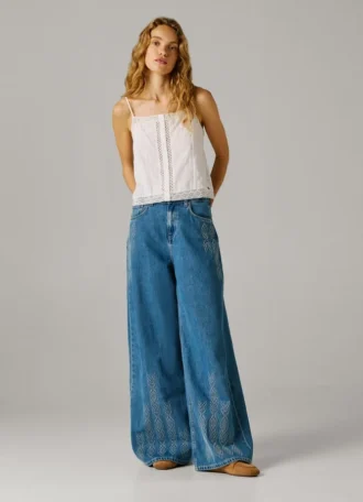 High-Rise-Jeans mit weitem Schnitt – Jaimy