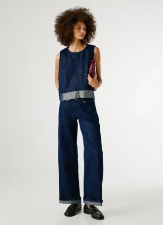 High-Rise-Jeans mit weitem Schnitt – Lina