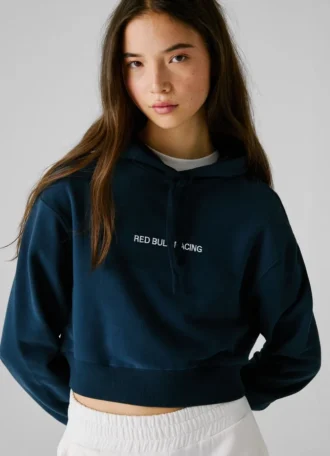 Hoodie in verkürzter Passform