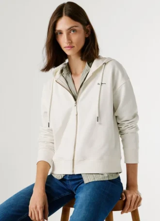 Hoodie mit durchgehendem Reißverschluss