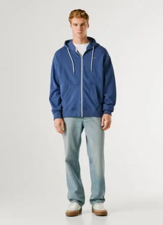 Hoodie mit durchgehendem Reißverschluss
