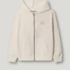 Hoodie mit durchgehendem Reißverschluss und lockerer Passform