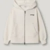 Hoodie mit durchgehendem Reißverschluss und lockerer Passform