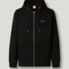 Hoodie mit durchgehendem Reißverschluss und normaler Passform